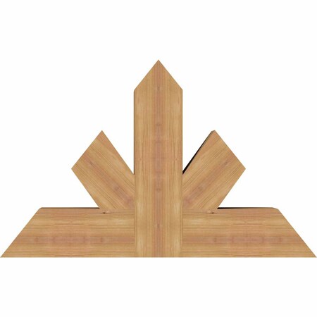 Ekena Millwork Saratoga Timber Gable Bracket, Western Red Cedar, 36"W x 23"H x 5 1/2"D x 5 1/2"F, 15/12 Pitch GBW036X23X0606SAR00SWR